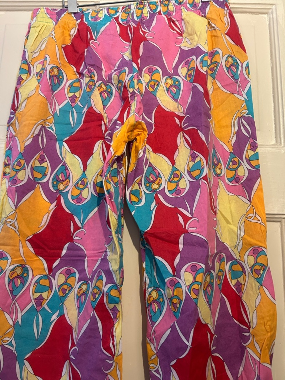 Target Multicolor Floral-Pattern Wide Leg Pajama Pants - Picture 8 of 10